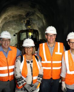 Inauguración de túneles del proyecto Fruta del Norte