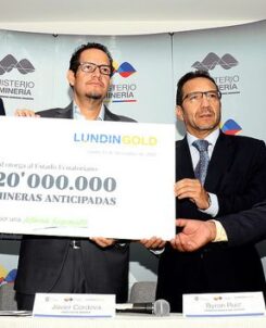 Lundin Gold realiza segundo pago de regalías anticipadas por US$ 20 millones